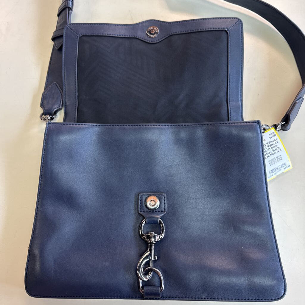 Rebecca Minkoff Navy Leather/ Suede Purse