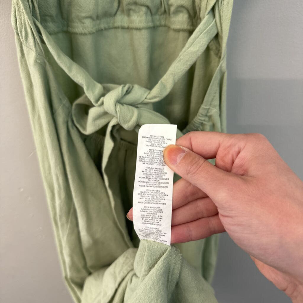 Nasty Gal Green Puffsleeve Maxi Dress Size 6