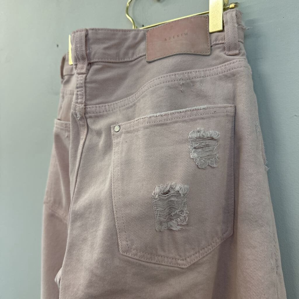 &Denim Pink Boyfriend Jeans 27