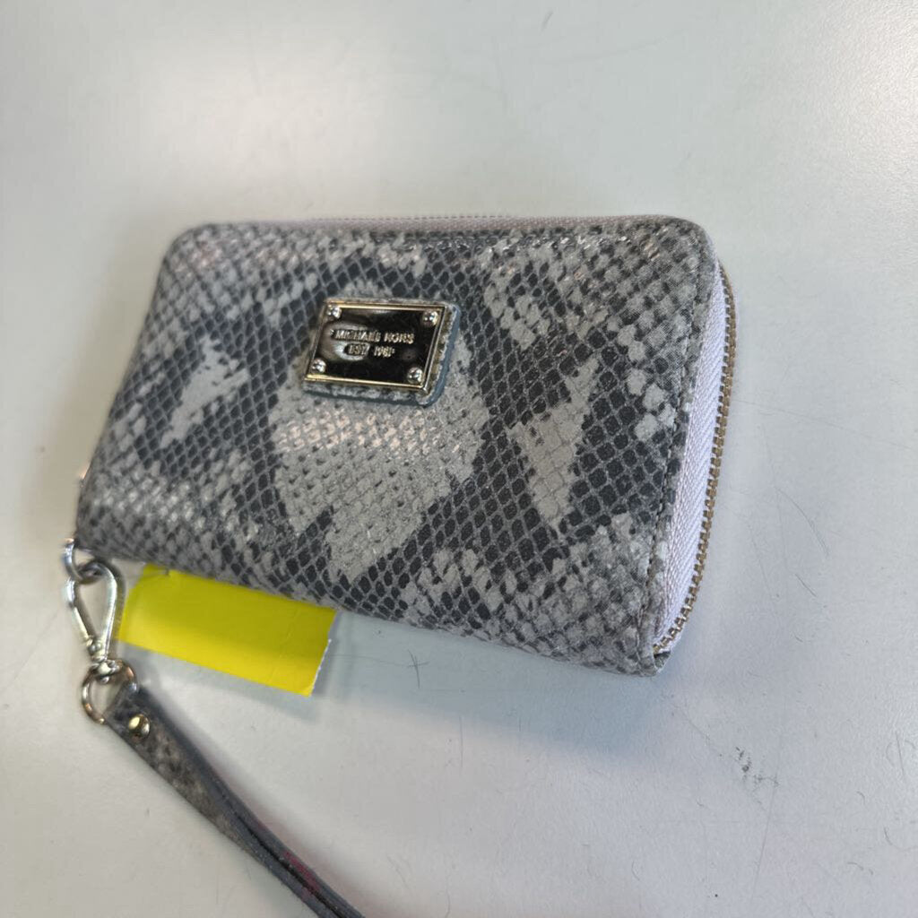 Michael Kors Brown Snakeskin Wristlet Wallet