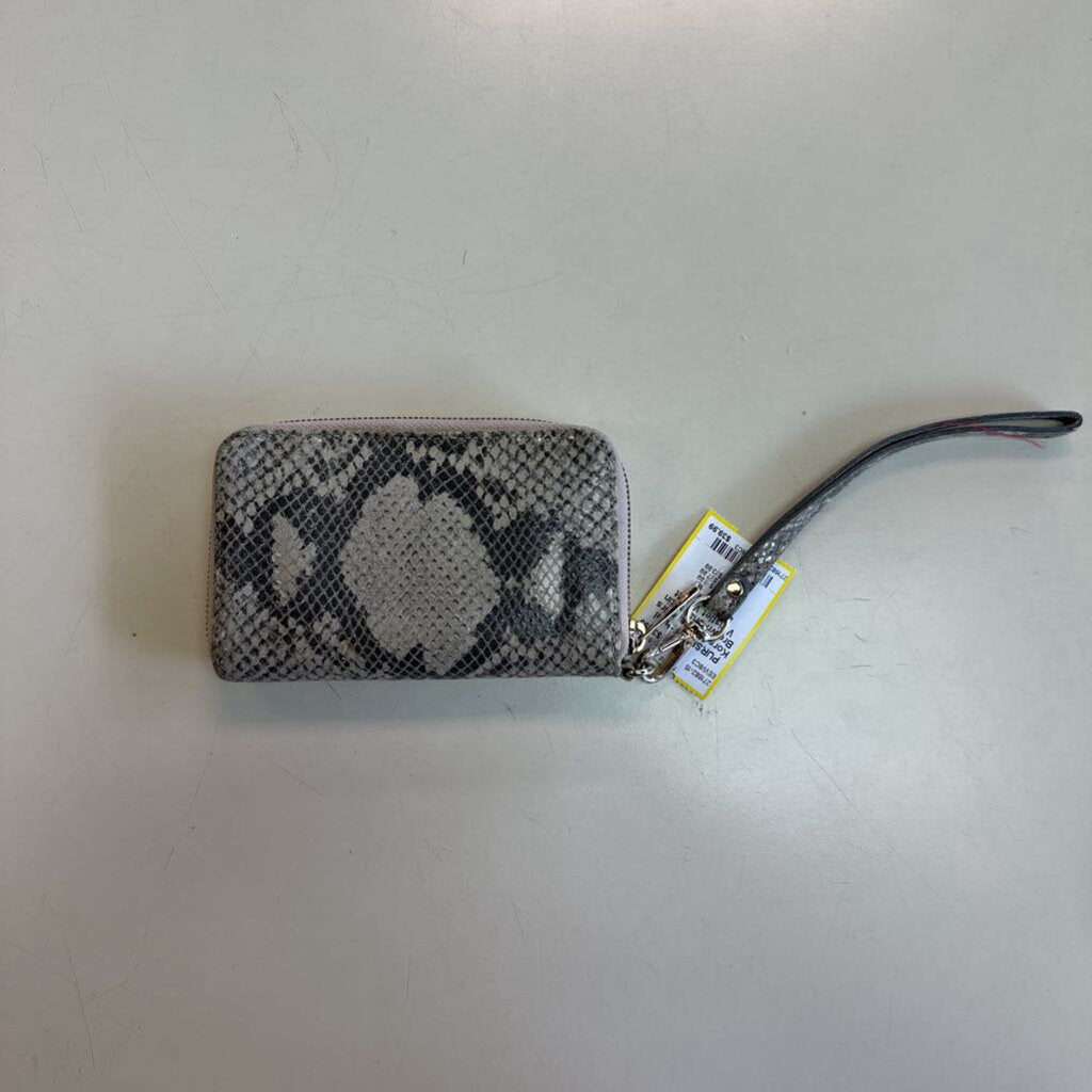 Michael Kors Brown Snakeskin Wristlet Wallet