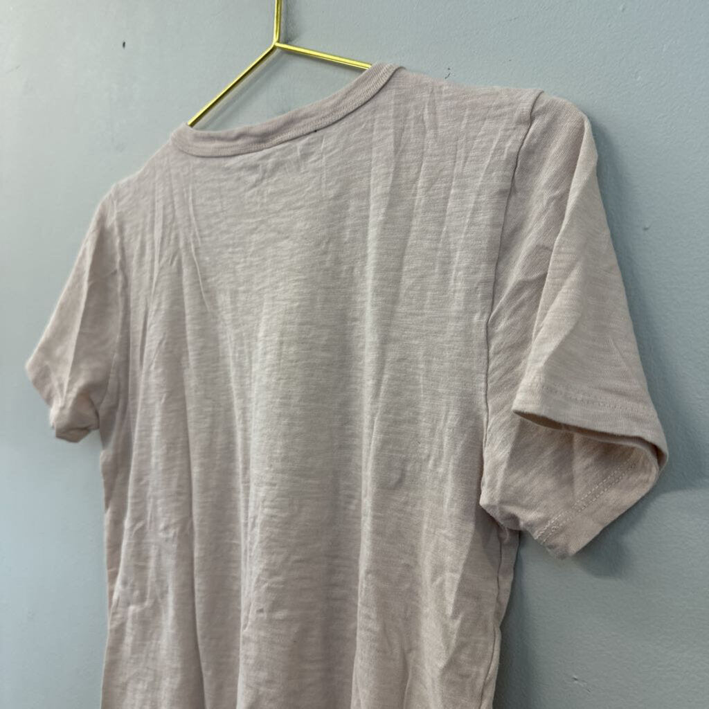 J Crew Brown Wine Short Sleeve Graphic Tee Small