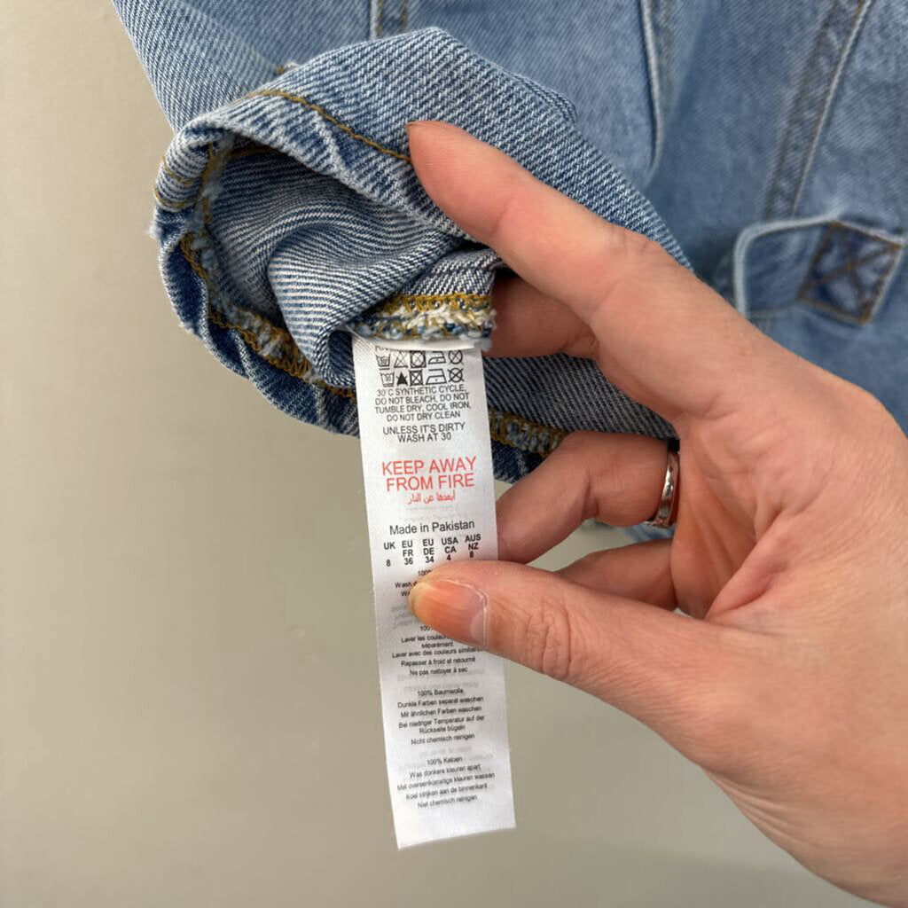 Nasty Gal Medium Wash Denim Vest Top 4