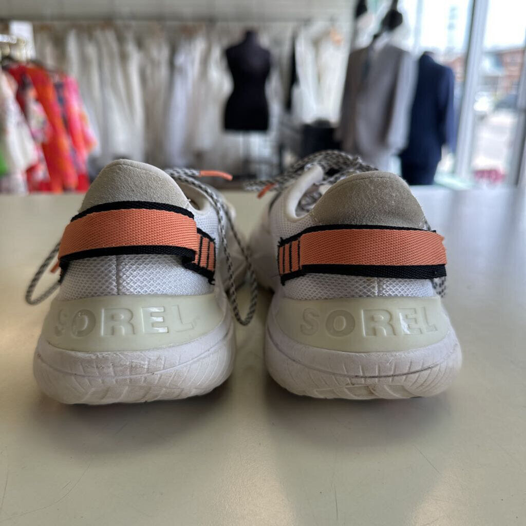 Sorel White/ Multi Explorer Blitz Tennis Shoes 9.5