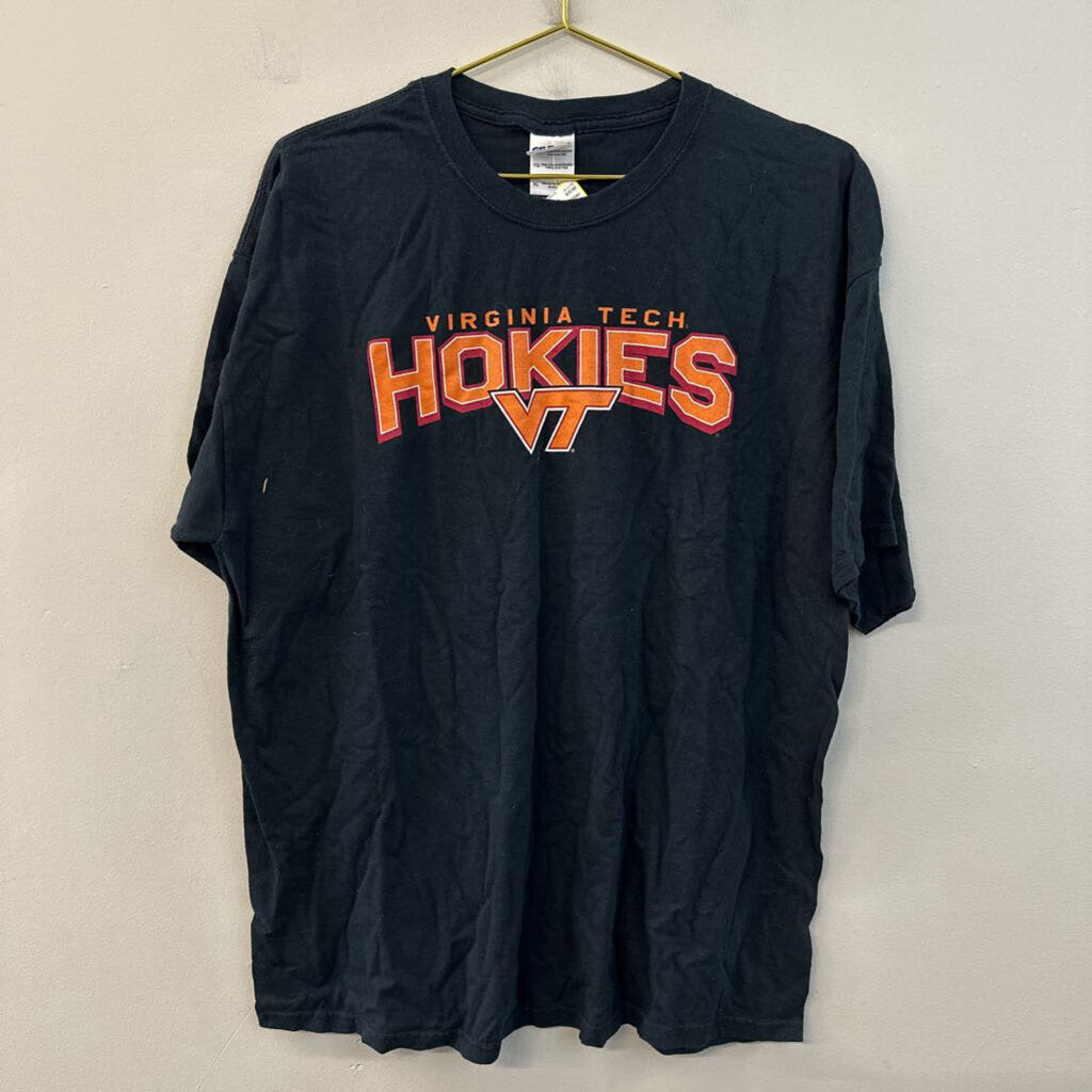 Gildan Black/ Multi Hokies Short Sleeve Graphic Tee Extra Large