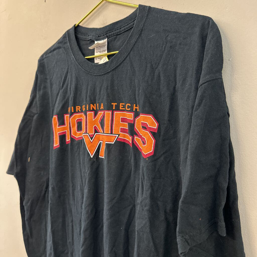 Gildan Black/ Multi Hokies Short Sleeve Graphic Tee Extra Large