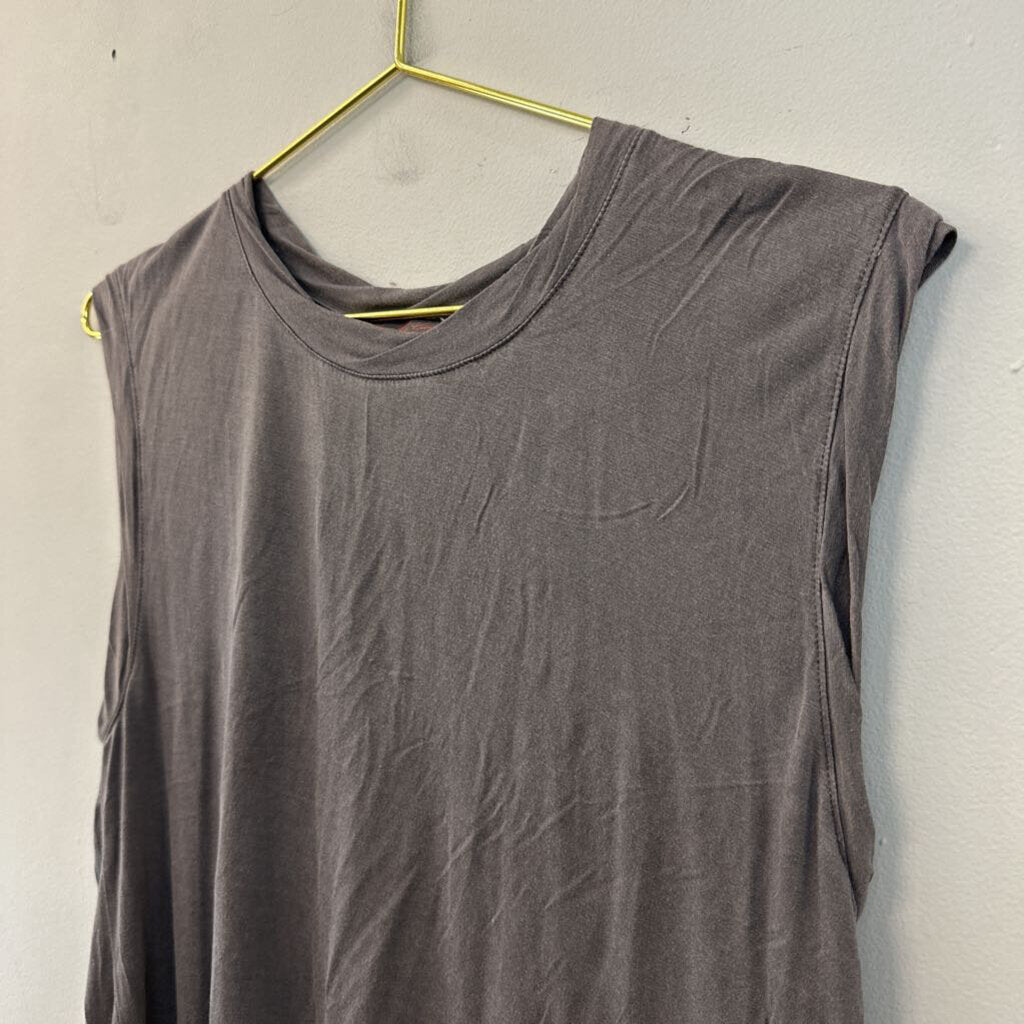 Feel The Piece Grey Sleeveless Top Extra Small/ Small
