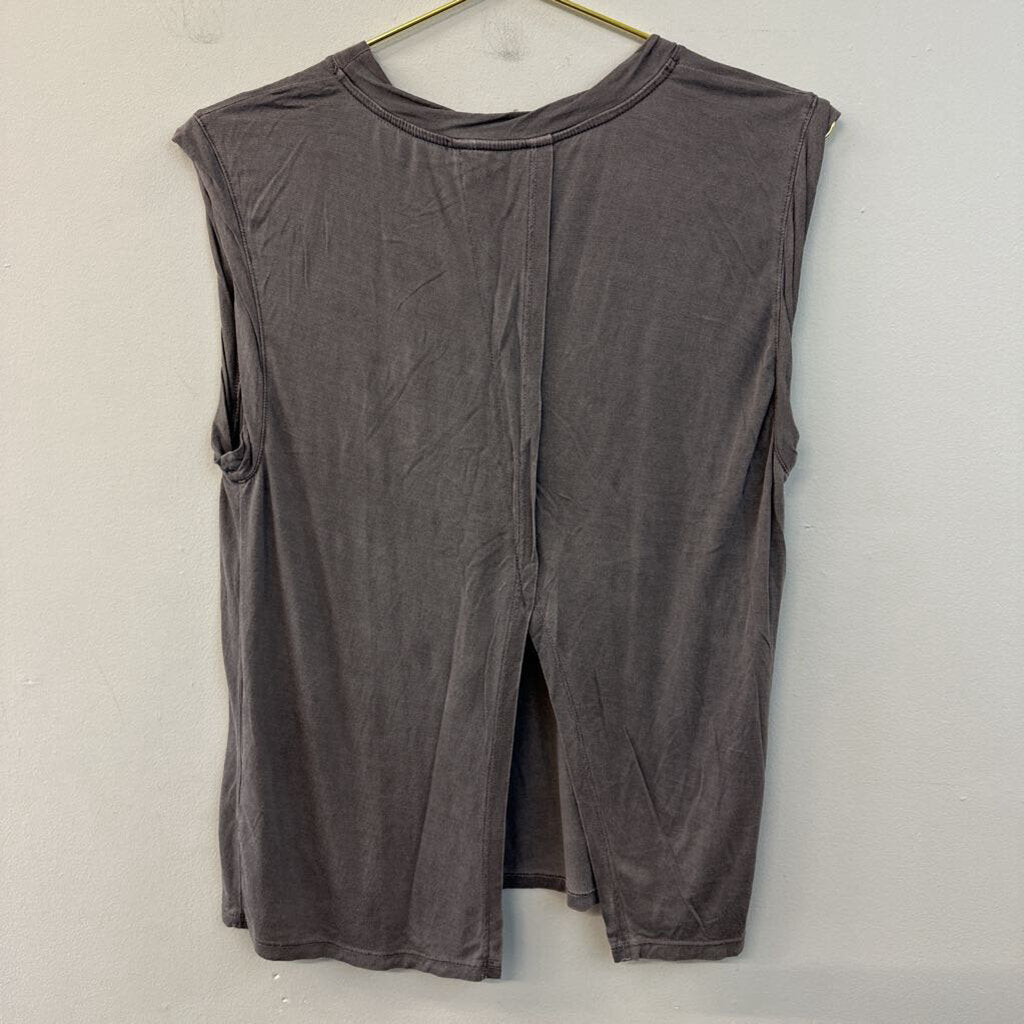 Feel The Piece Grey Sleeveless Top Extra Small/ Small