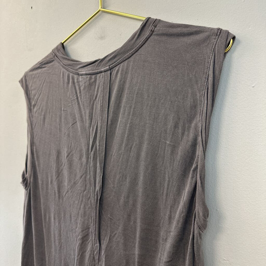Feel The Piece Grey Sleeveless Top Extra Small/ Small