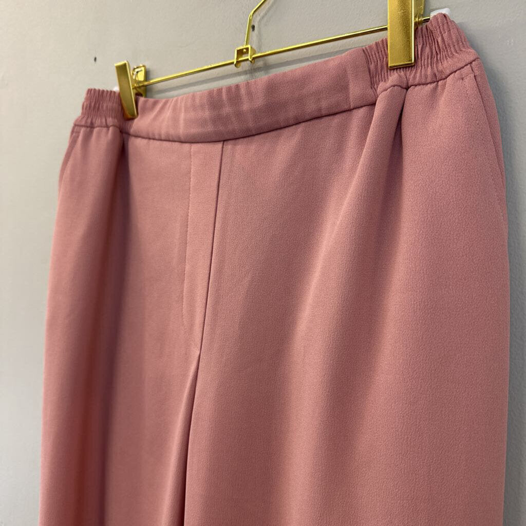 Anthropologie Pink The Essential Pull On Trouser Pants Small