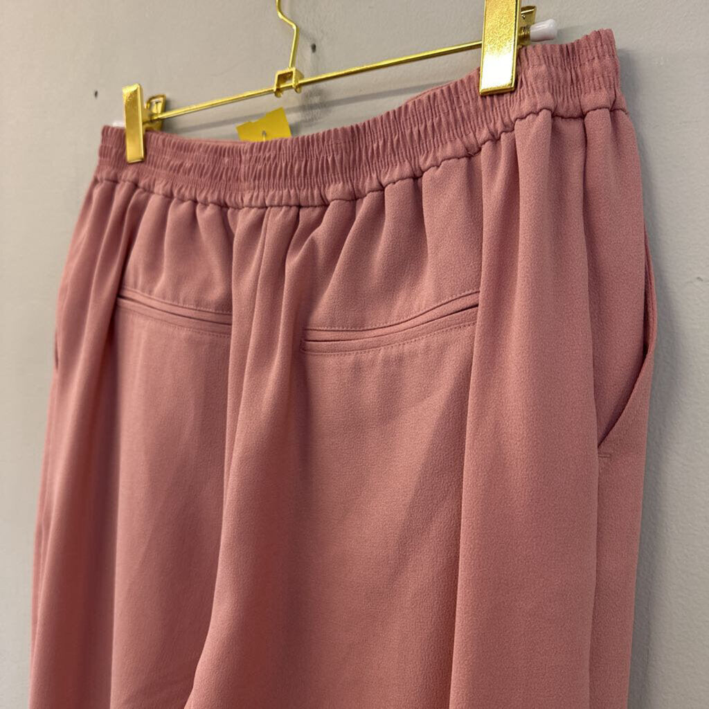 Anthropologie Pink The Essential Pull On Trouser Pants Small