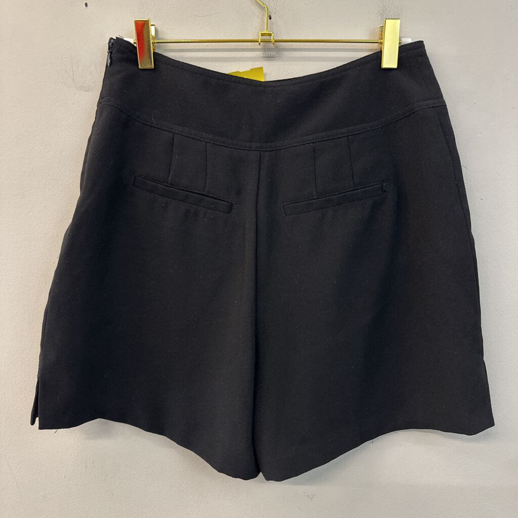 Anthropologie Black Front Button High Waisted Shorts 2