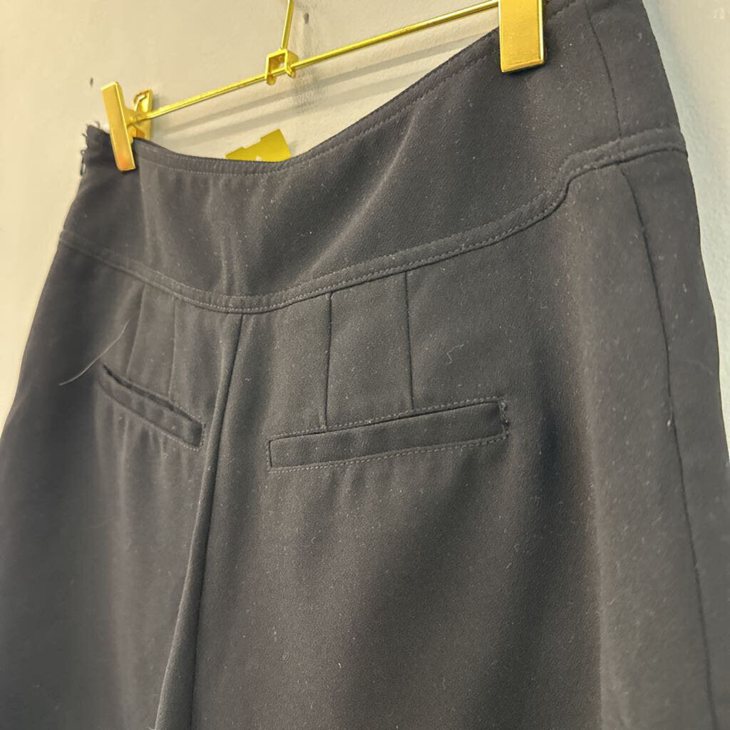 Anthropologie Black Front Button High Waisted Shorts 2