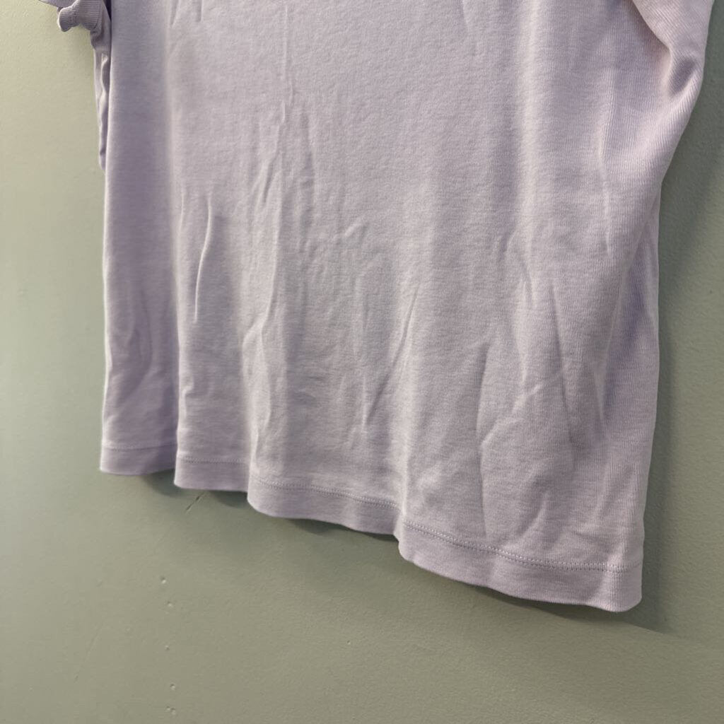Loft Purple Short Sleeve Top Large