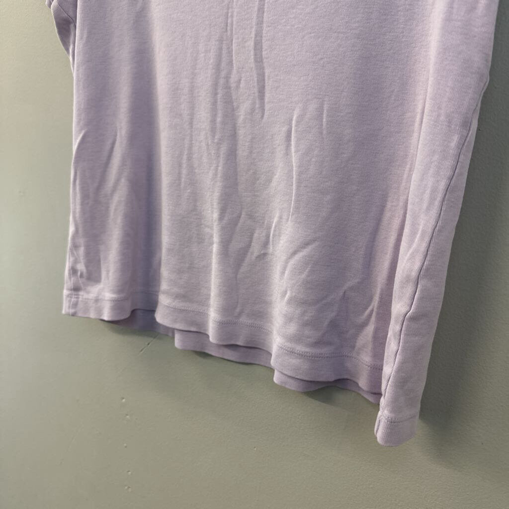 Loft Purple Short Sleeve Top Large
