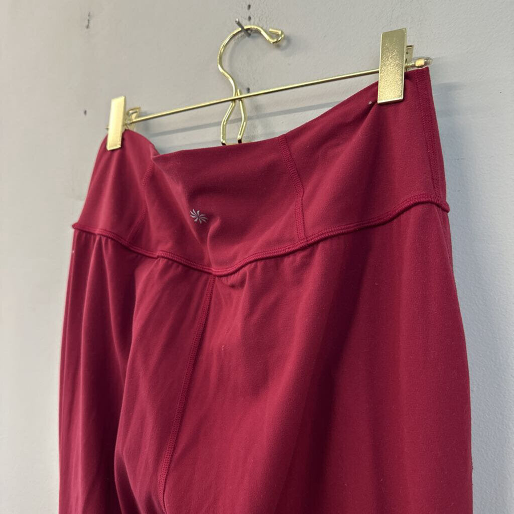 Athleta Red Full Length Leggings Small