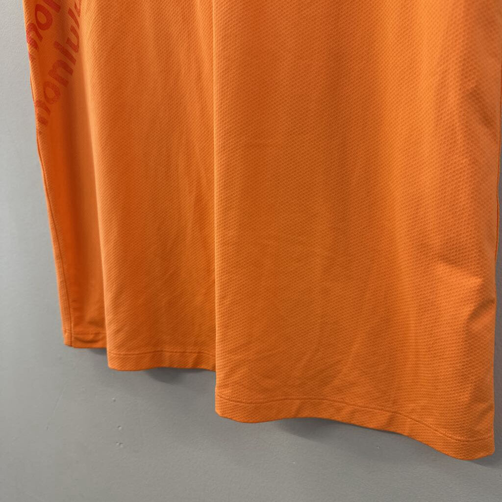 Lululemon Orange Logo Tank Top Small