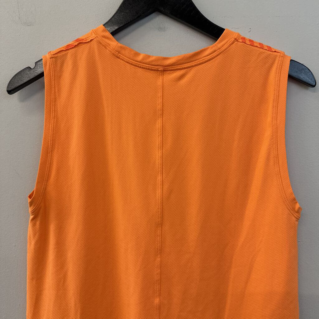 Lululemon Orange Logo Tank Top Small