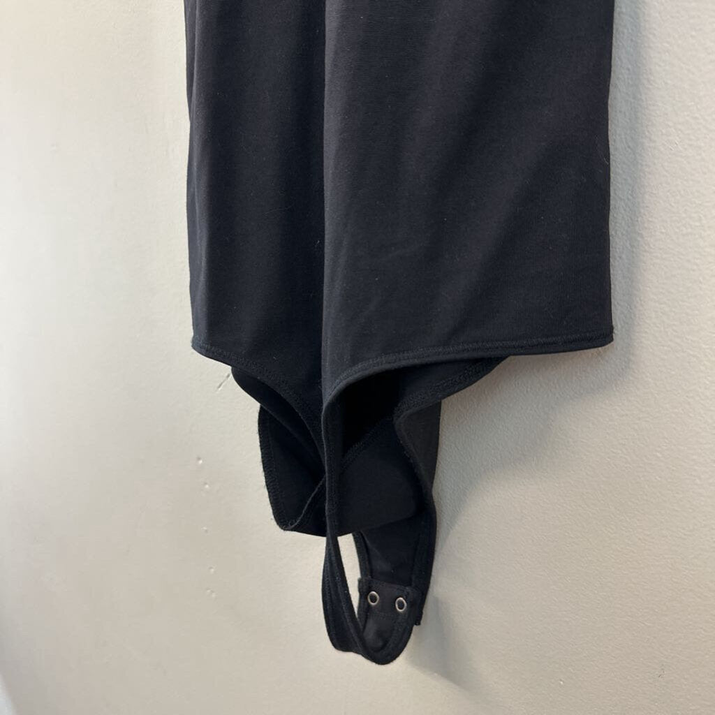 Abercrombie and Fitch Black High Neck Cut Out Bodysuit Small