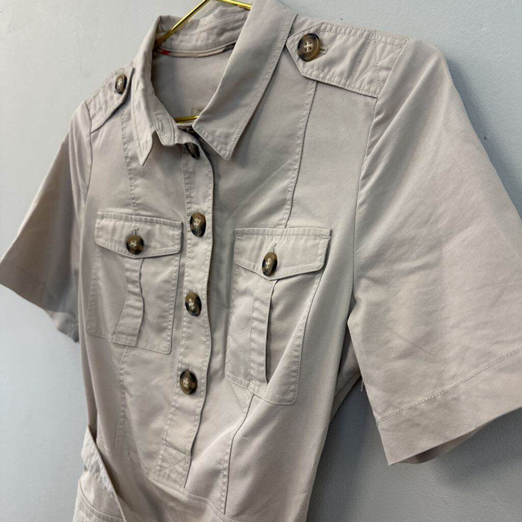 Burberry Brit Brown Short Sleeve Safari Dress 2