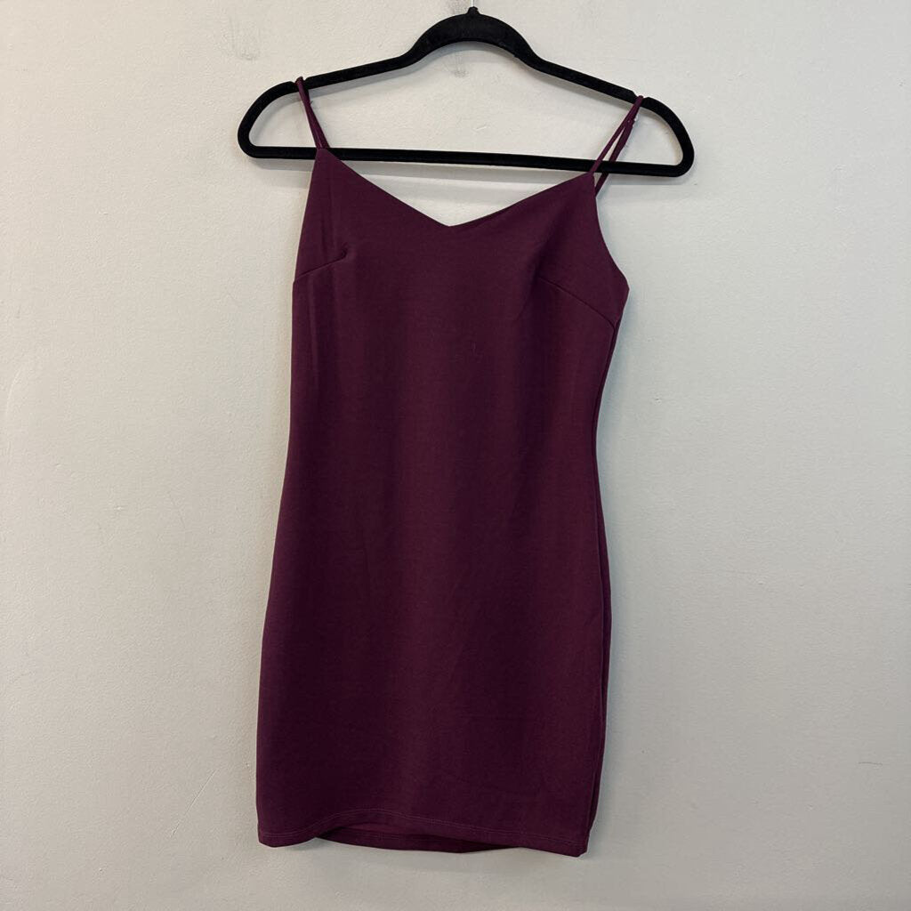 Birch and Stone Purple/ Rhinestone Strap Back Dress Small