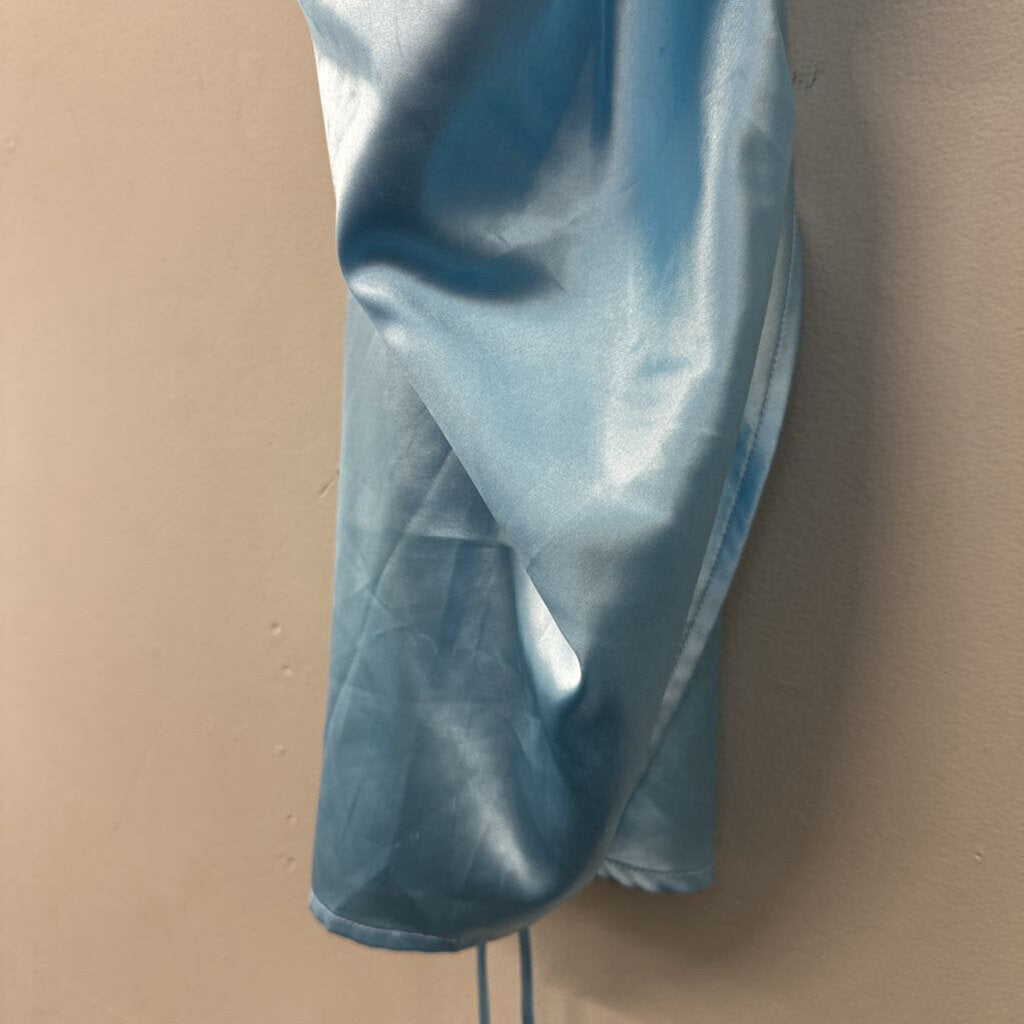 Lucy In The Sky Blue Silky Slip Dress Small