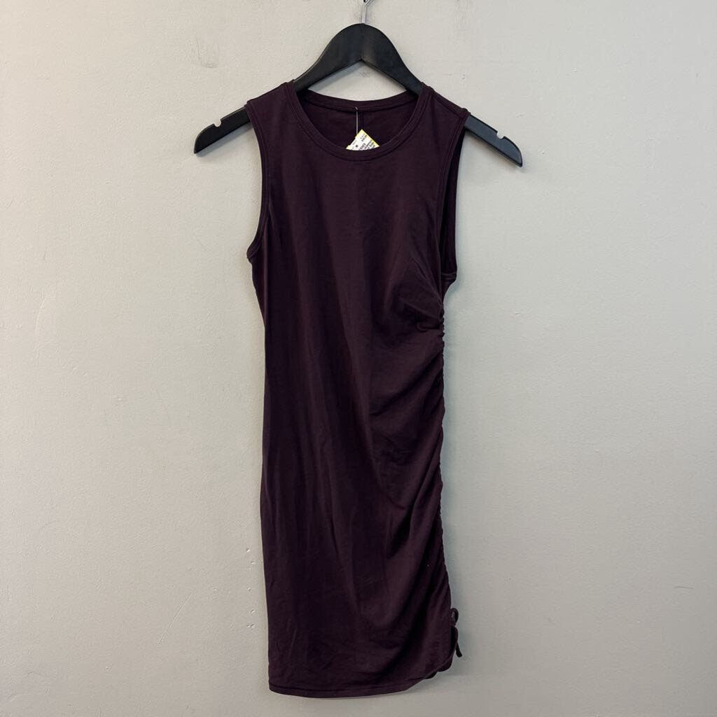 Lululemon Purple Ruched Side Tank Dress Small