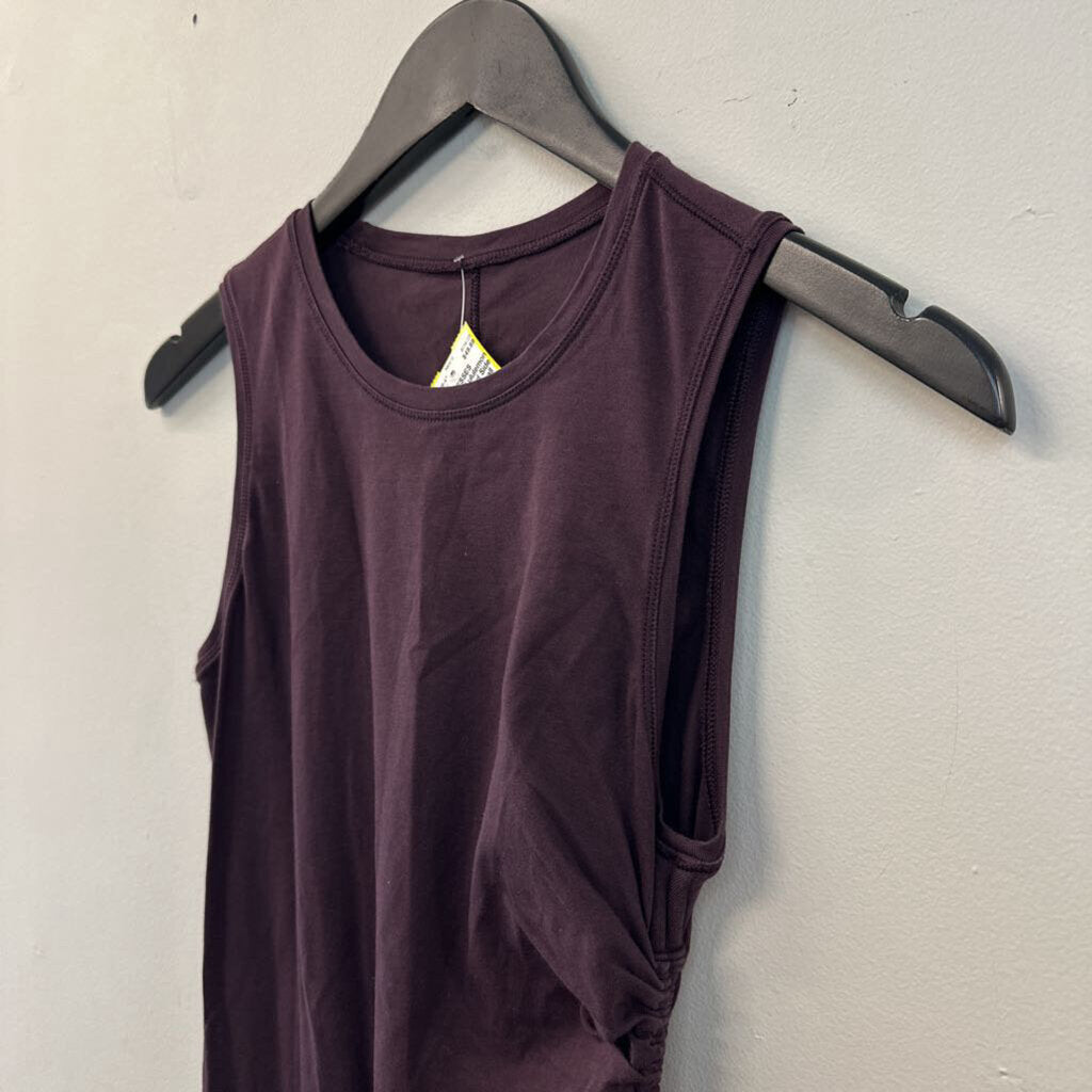 Lululemon Purple Ruched Side Tank Dress Small