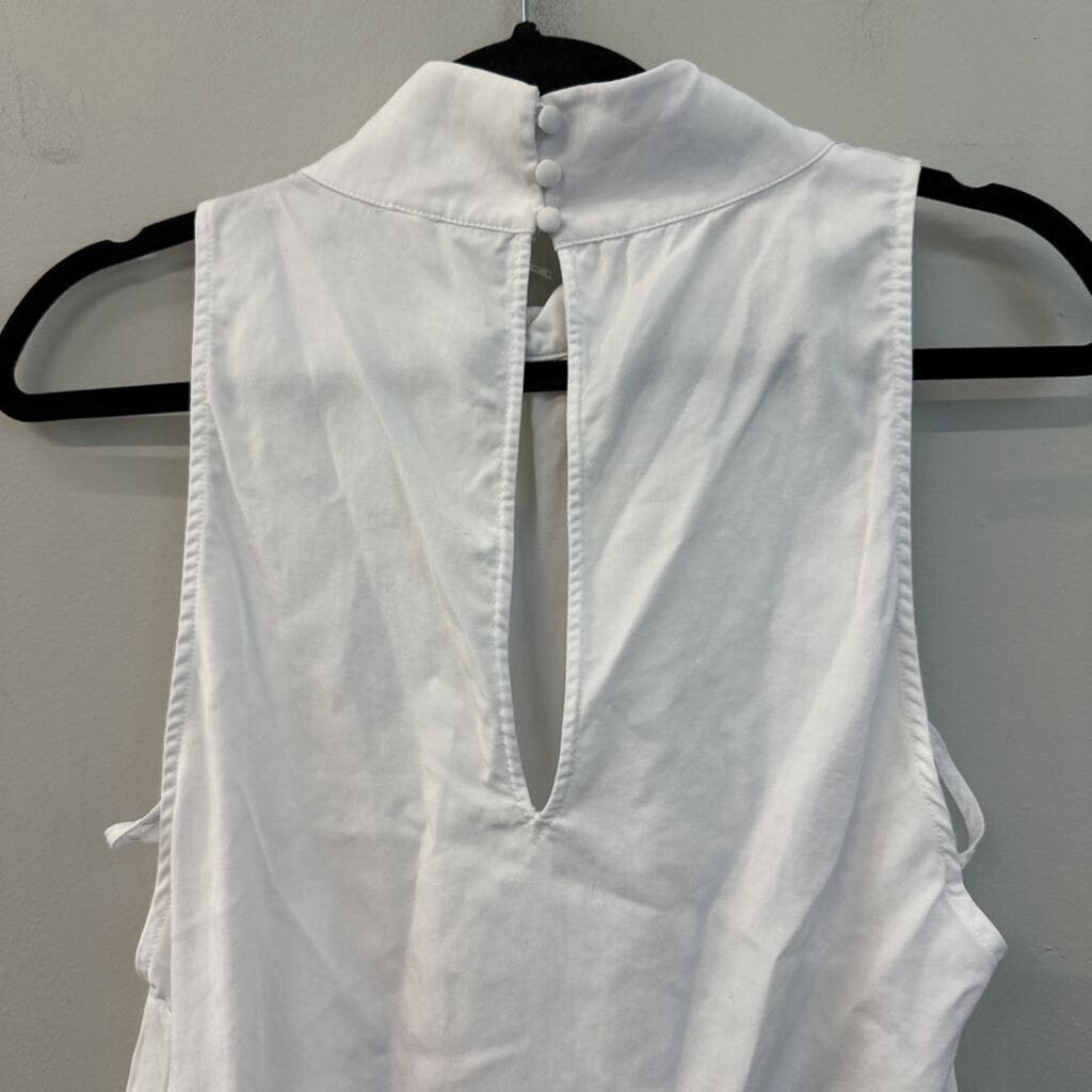 Free People White High Neck Tank Top Small