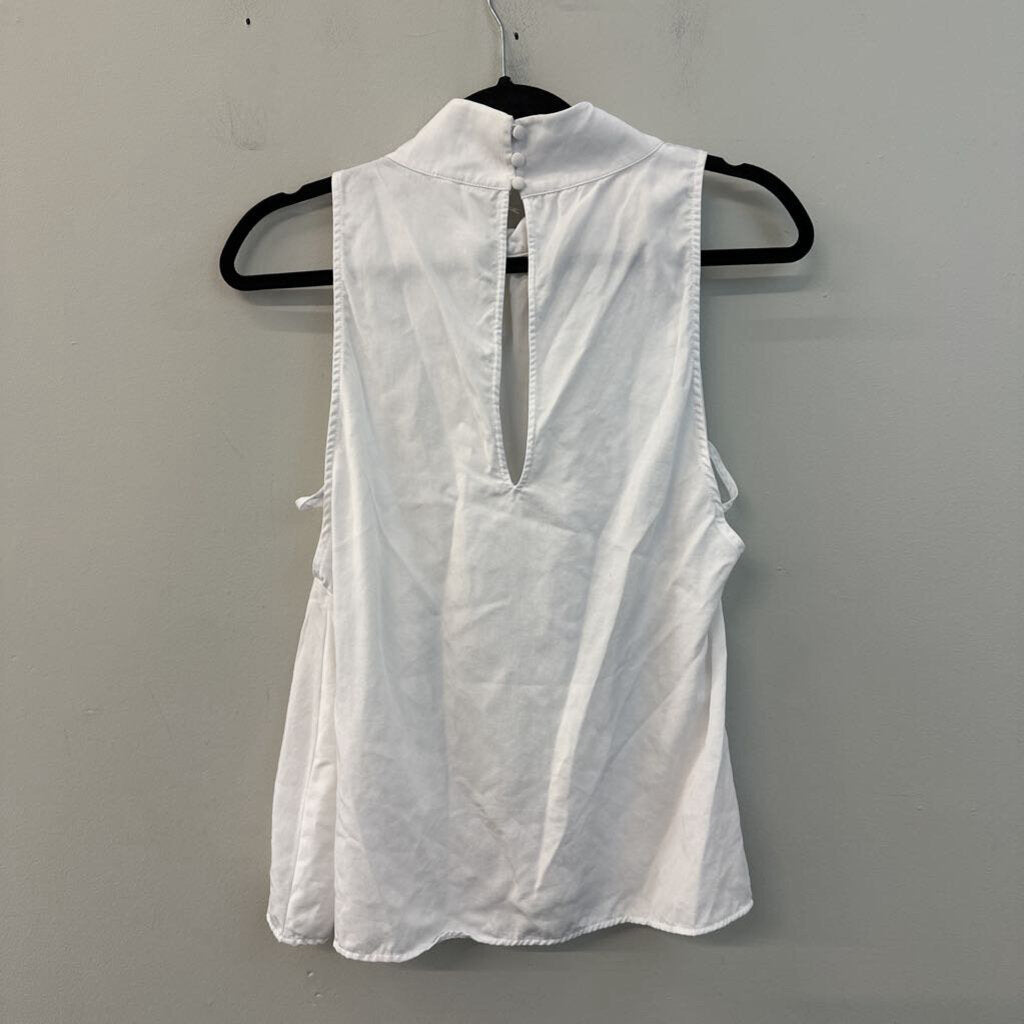 Free People White High Neck Tank Top Small