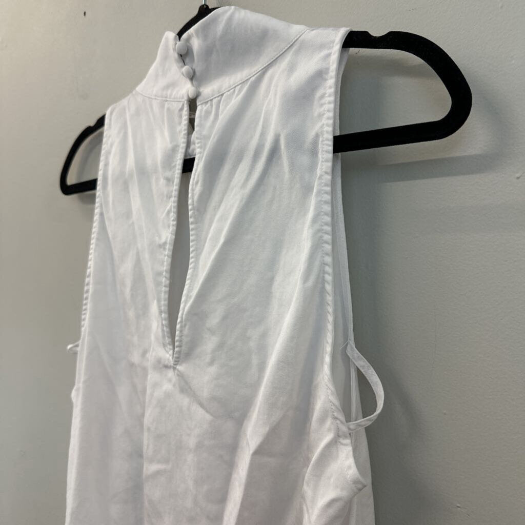 Free People White High Neck Tank Top Small