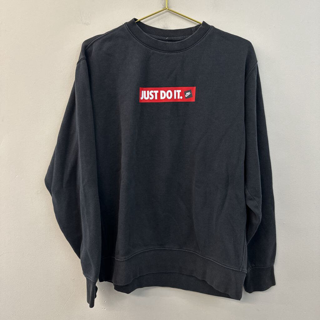 Nike Black/ Red Just Do It Long Sleeve Pullover Large