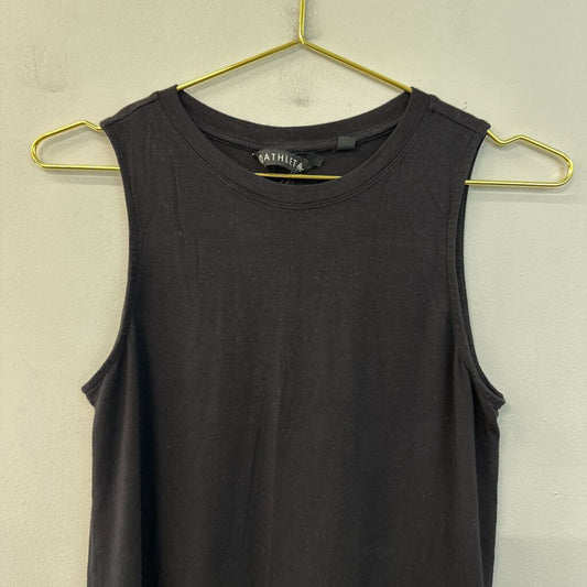 Athleta Black Asymmetrical Hem Tank Top Extra Small