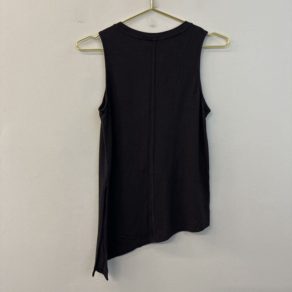 Athleta Black Asymmetrical Hem Tank Top Extra Small