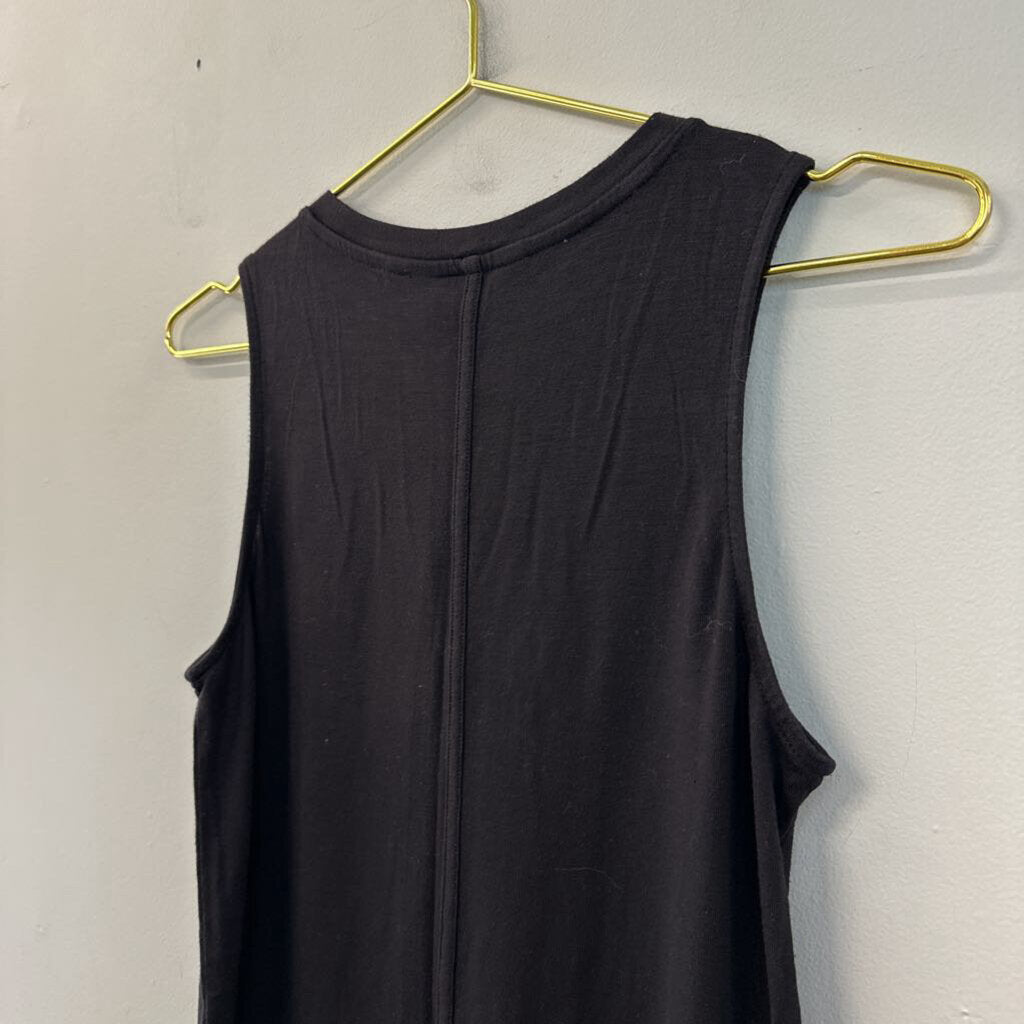 Athleta Black Asymmetrical Hem Tank Top Extra Small