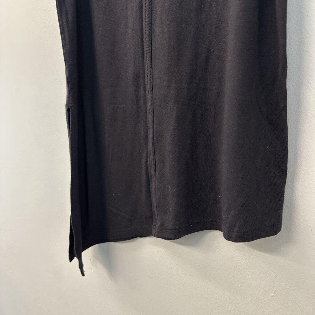 Athleta Black Asymmetrical Hem Tank Top Extra Small