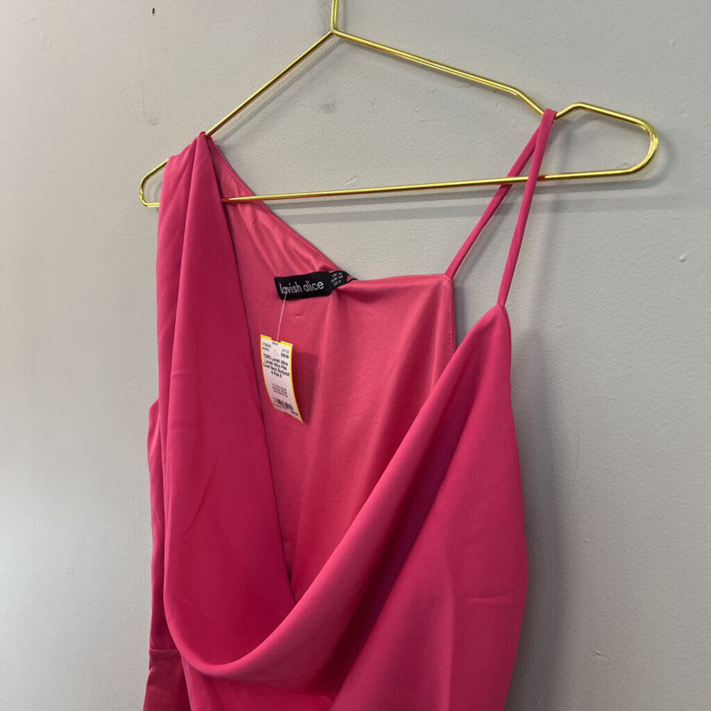 Lavish Alice Pink Cowl Neck Bodysuit 6