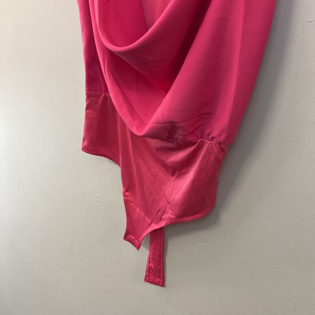 Lavish Alice Pink Cowl Neck Bodysuit 6
