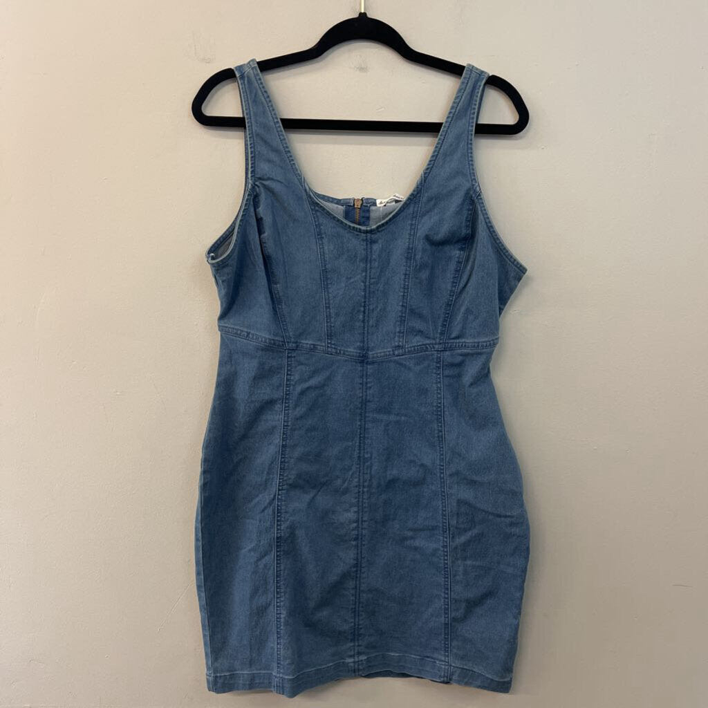 Derek Heart Blue Denim Tank Dress Large