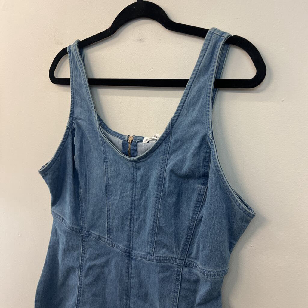 Derek Heart Blue Denim Tank Dress Large