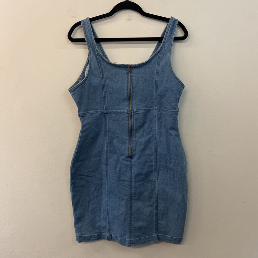 Derek Heart Blue Denim Tank Dress Large