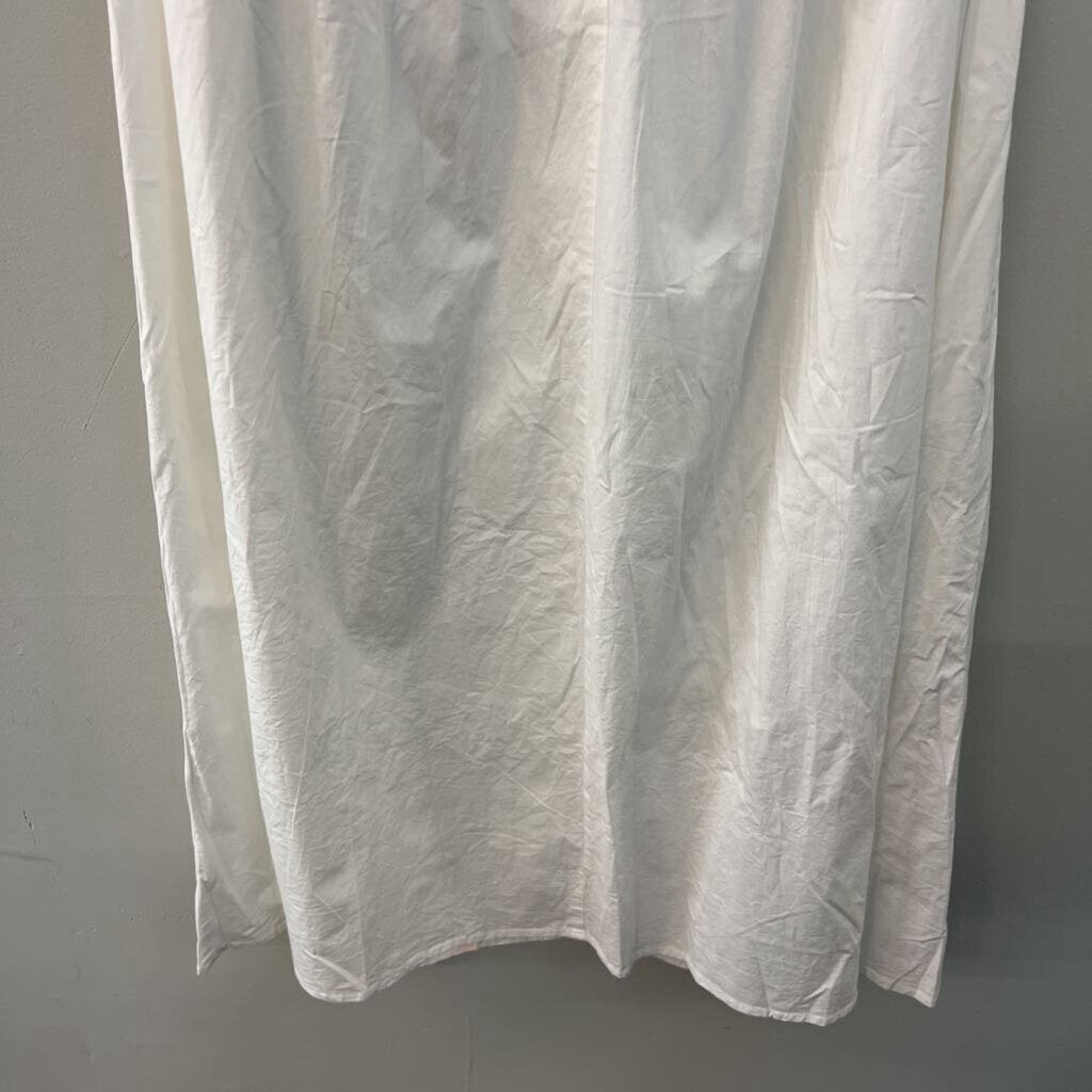 Rachel Parcell White Smocked Waist Maxi Dress Large