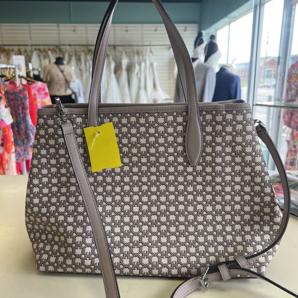 Kate Spade Beige/ Cream Spade Link Mini Tote Purse