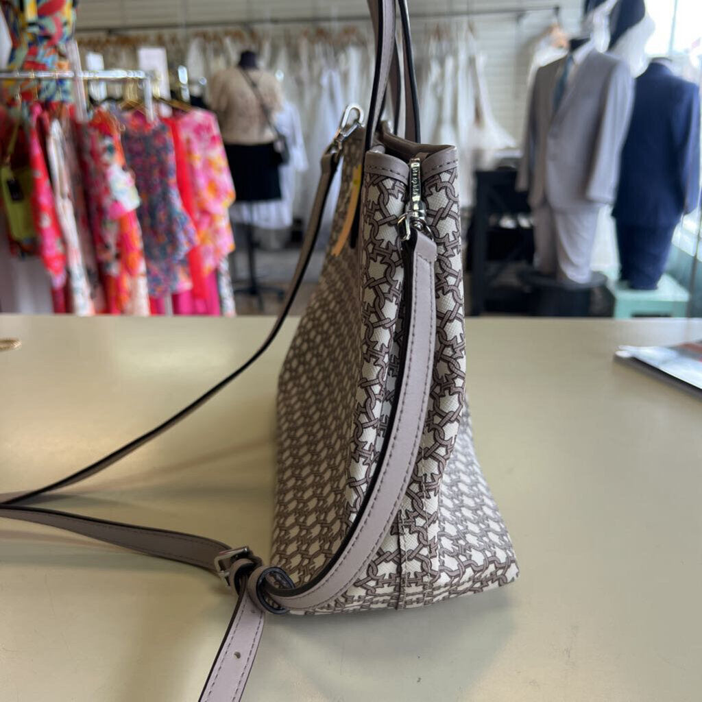 Kate Spade Beige/ Cream Spade Link Mini Tote Purse