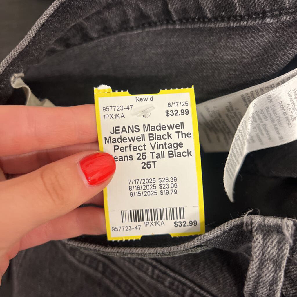Madewell Black The Perfect Vintage Jeans 25 Tall
