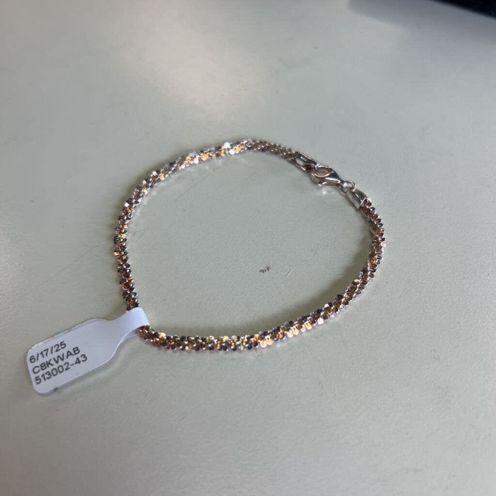 Sterling Silver Twist Bracelet