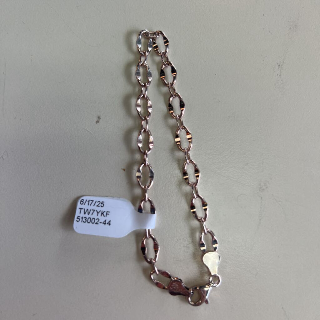 Sterling Silver Oval Link Bracelet