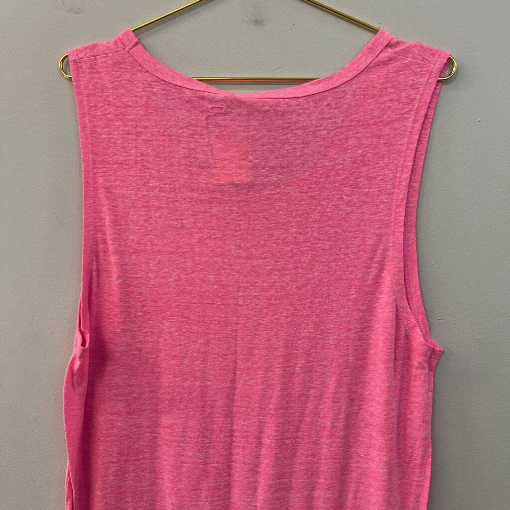 Aerie Pink Cotton Midi Tank Dress Large