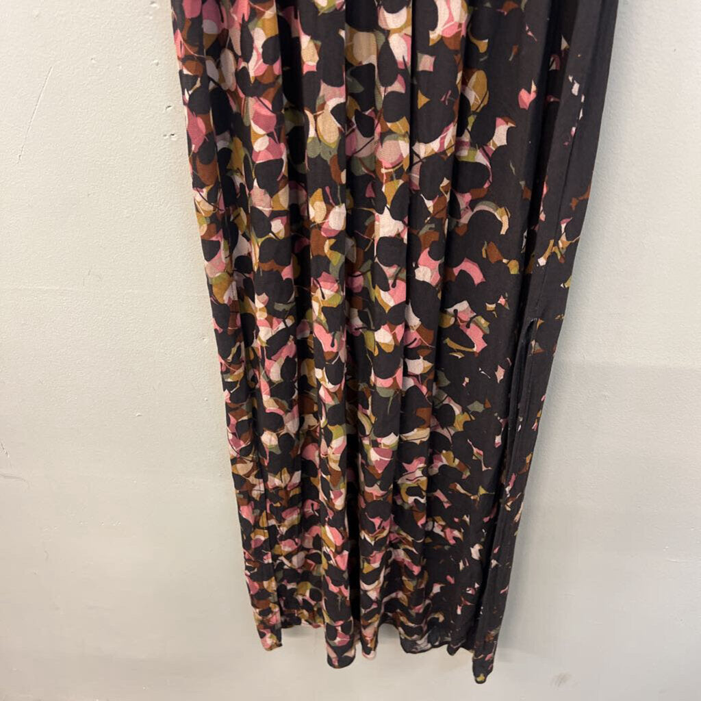 Fab'rik Black/ Multi Floral Maxi Dress Medium/ Large