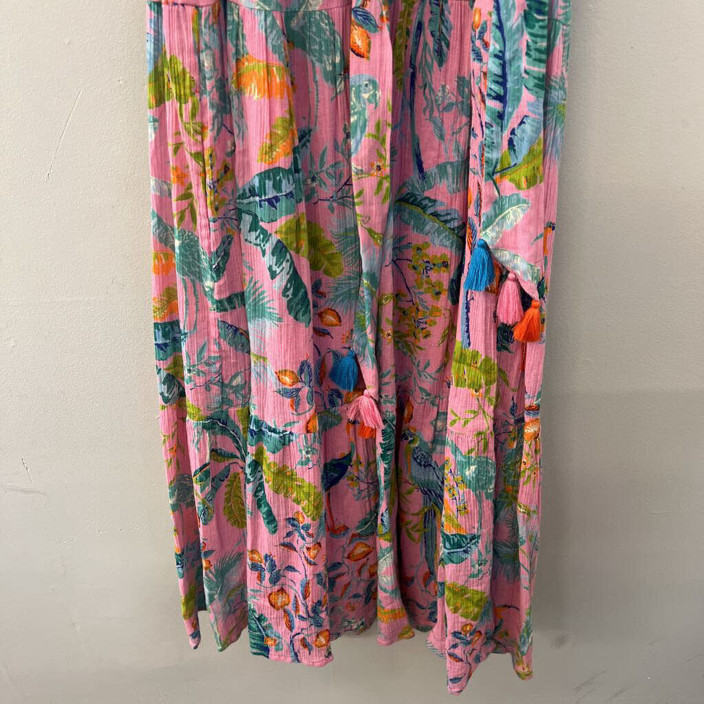 Banjanan Pink Maxi Floral Dress
